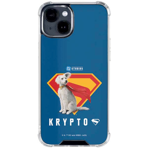 Superman 2025 Krypto the Super Dog iPhone 14 Clear Case